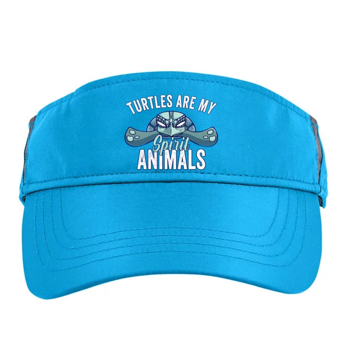 Turtle Are My Spirit Animals Gift For Turtle Lover Adult Drive Performance Visor