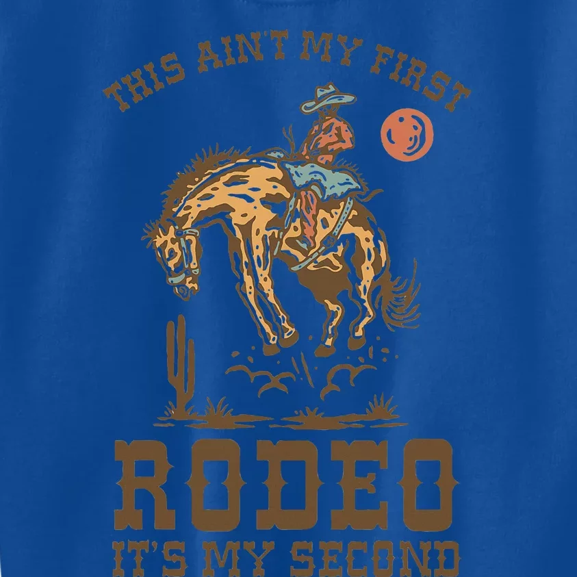 This Ain't My First Rodeo Its My 2nd Bday Wild West Themed Kids Sweatshirt