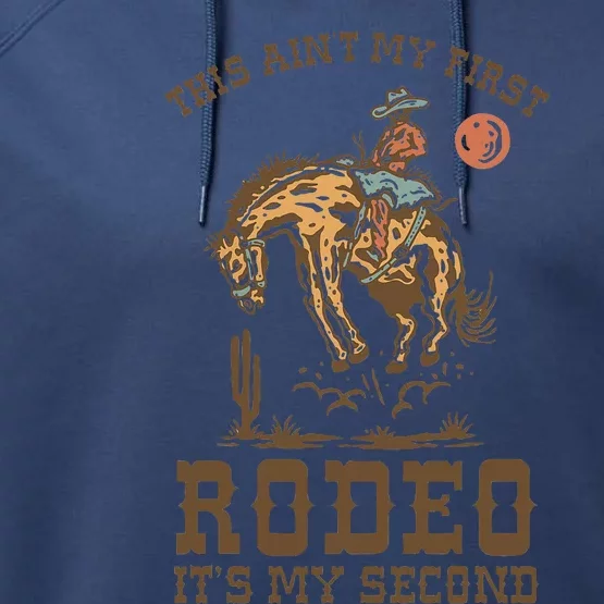 This Ain't My First Rodeo Its My 2nd Bday Wild West Themed Performance Fleece Hoodie