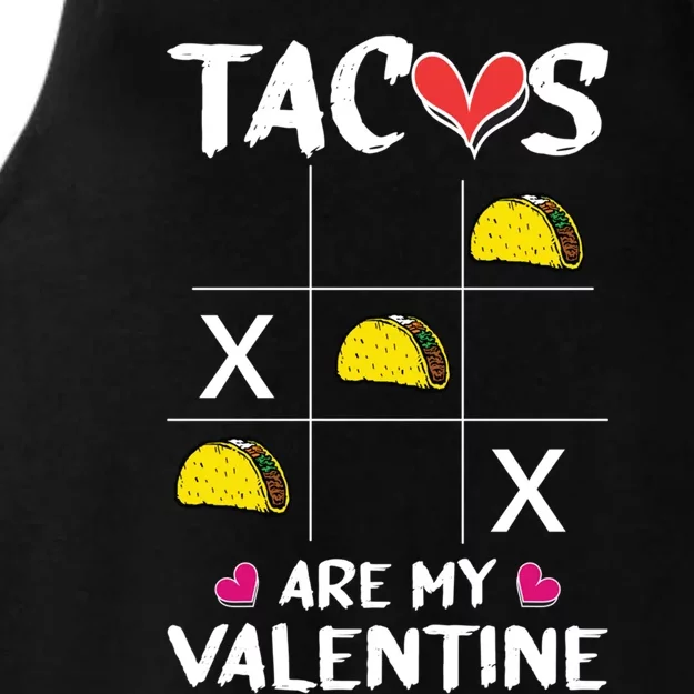 Tacos Are My Valentines Day Funny Mexican Food Lover Gift Ladies Tri-Blend Wicking Tank