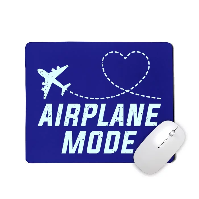 Travel Airplane Mode Vacation For World Travel Gift Mousepad