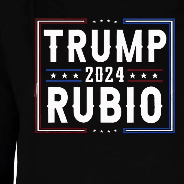 Trump And Marco Rubio Vp Vice President 2024 Red Republicans Womens Funnel Neck Pullover Hood