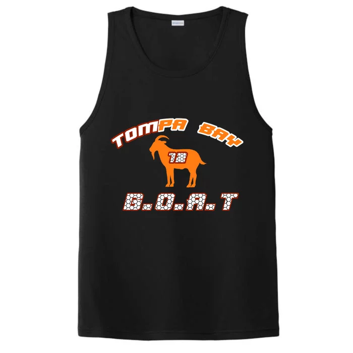 Tamp Bay Football GOAT Brady 18 Performance Tank