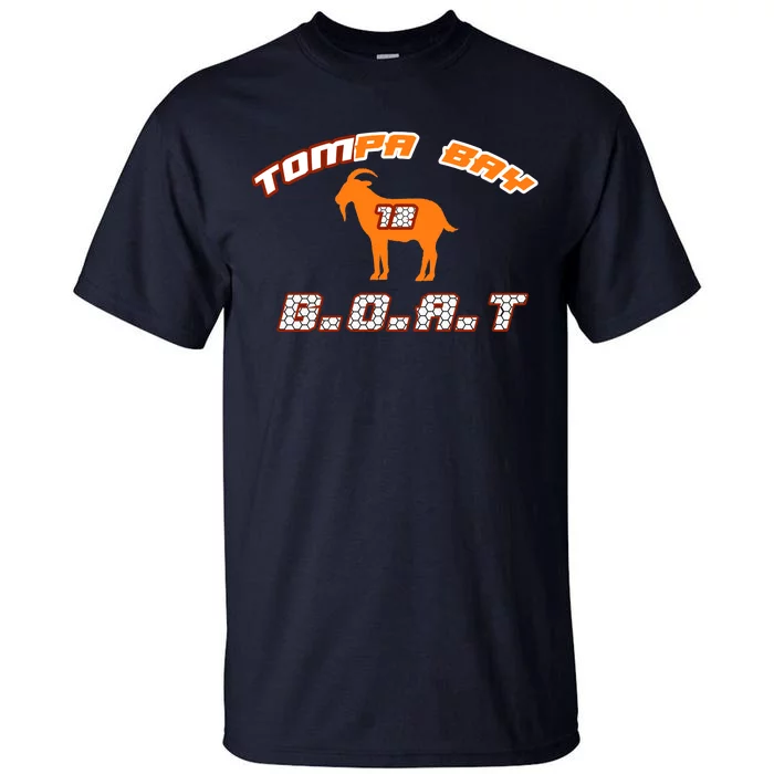 Tamp Bay Football GOAT Brady 18 Tall T-Shirt