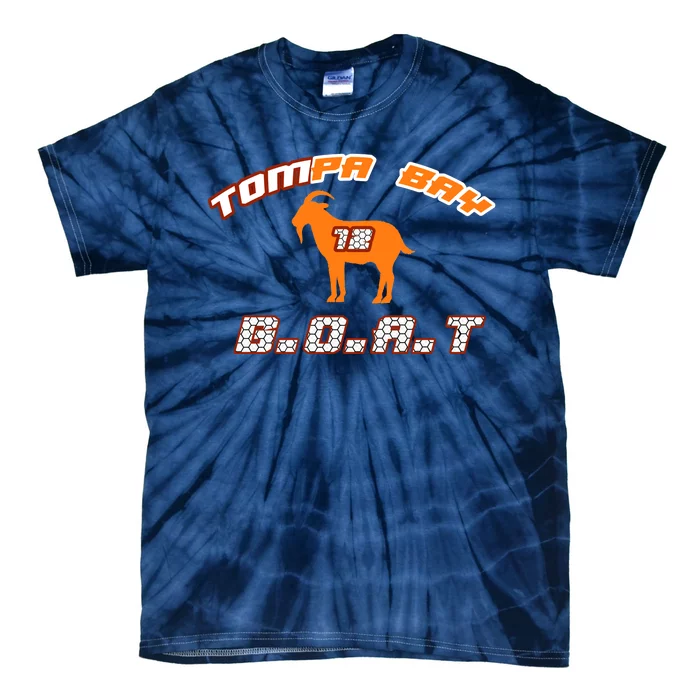 Tamp Bay Football GOAT Brady 18 Tie-Dye T-Shirt