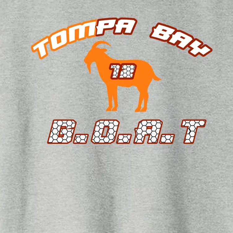 Tamp Bay Football GOAT Brady 18 Women's Crop Top Tee