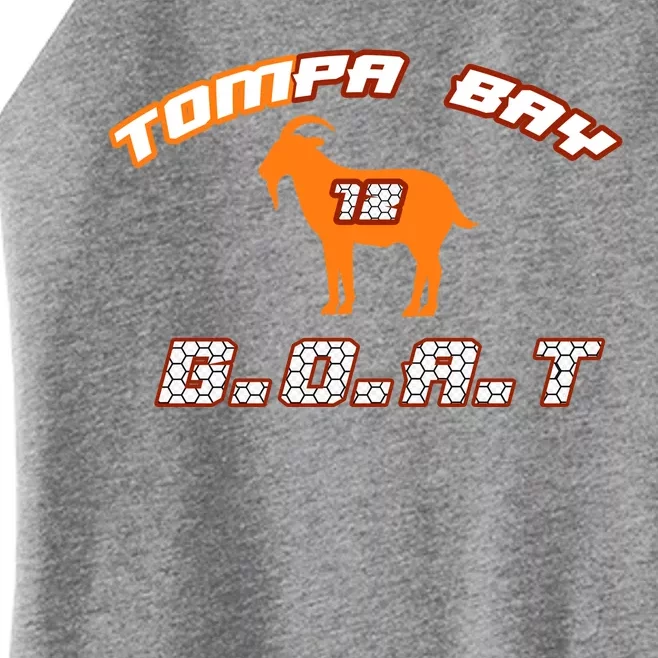 Tamp Bay Football GOAT Brady 18 Women’s Perfect Tri Rocker Tank