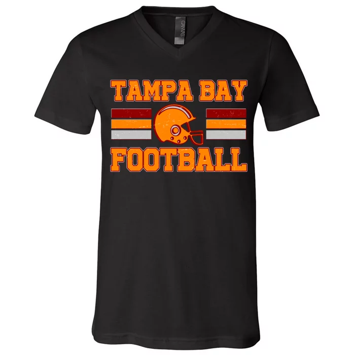 Tampa Bay Florida Football Fan Football Helmet V-Neck T-Shirt