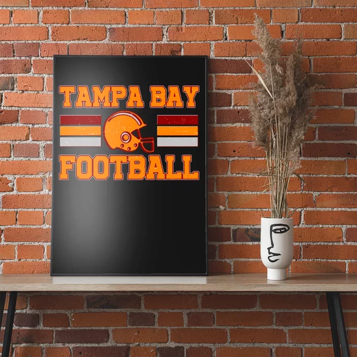 Tampa Bay Florida Football Fan Football Helmet Poster