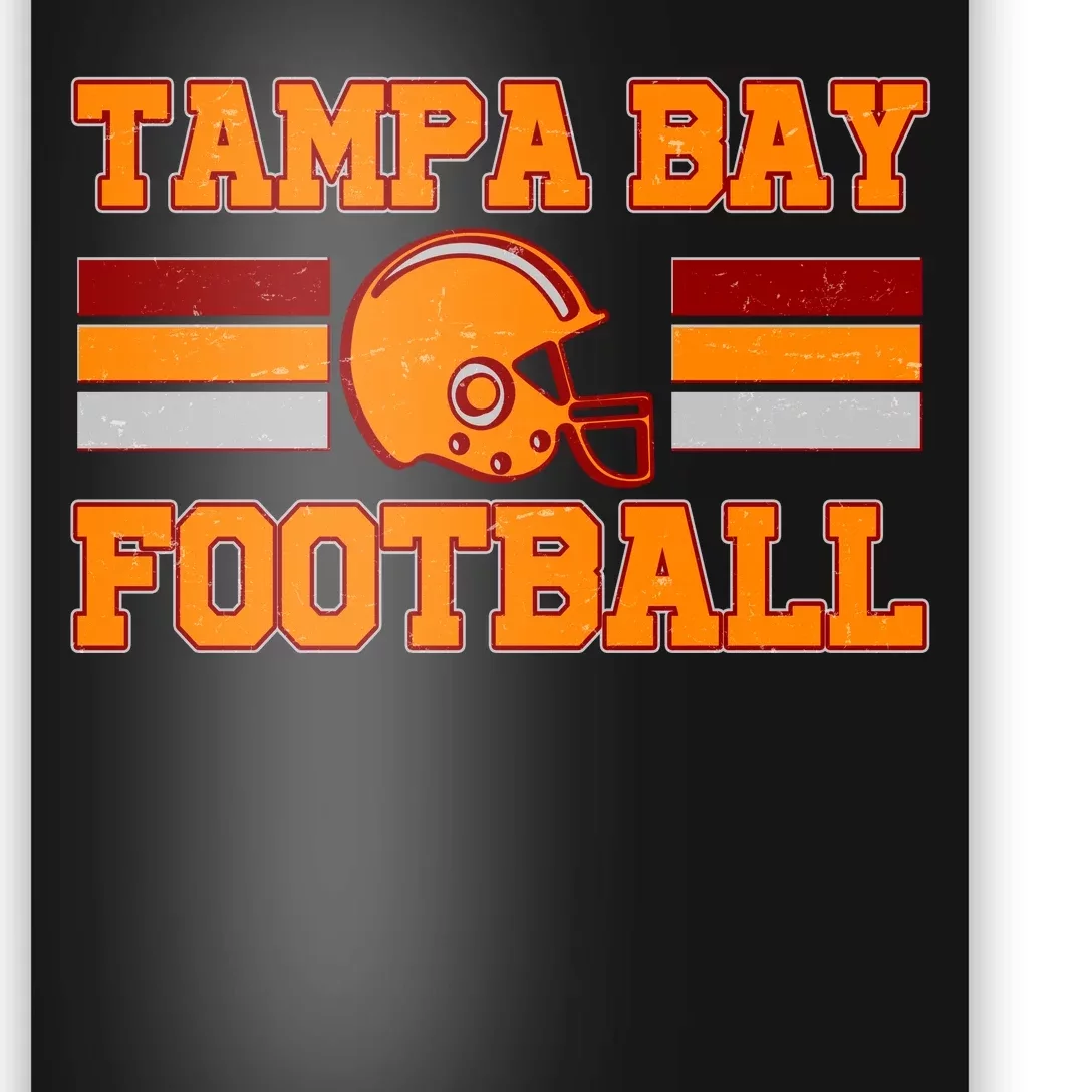 Tampa Bay Florida Football Fan Football Helmet Poster