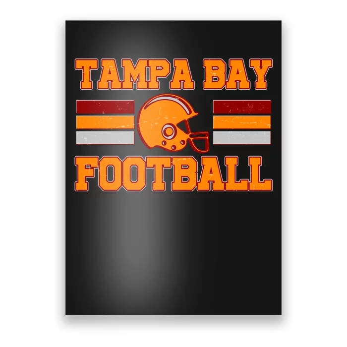 Tampa Bay Florida Football Fan Football Helmet Poster