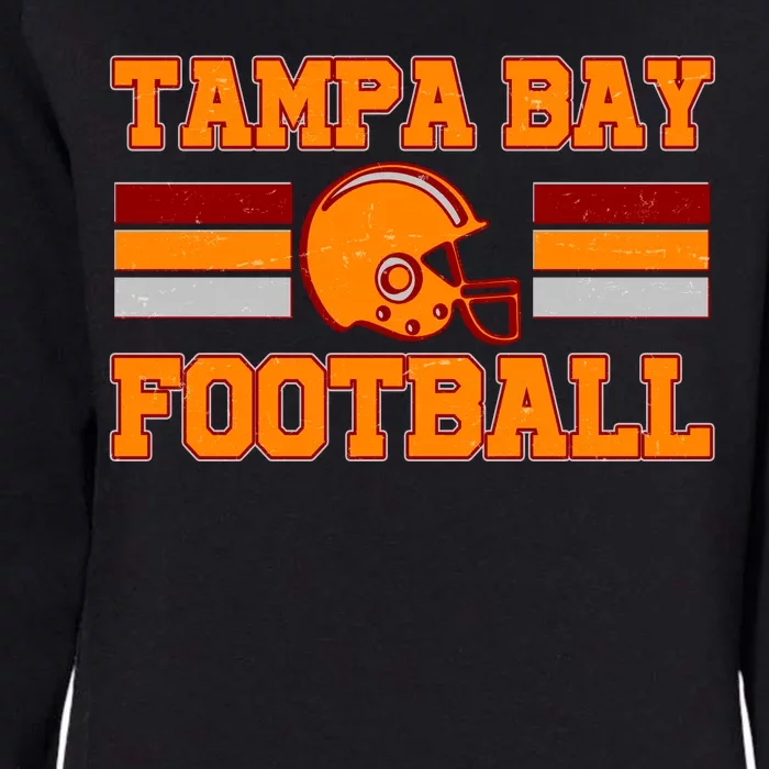 Tampa Bay Florida Football Fan Football Helmet Womens California Wash Sweatshirt