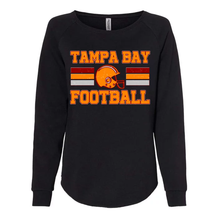 Tampa Bay Florida Football Fan Football Helmet Womens California Wash Sweatshirt