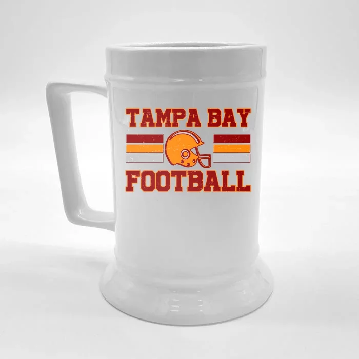 Tampa Bay Florida Football Fan Football Helmet Front & Back Beer Stein