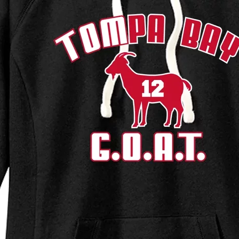 Tampa Bay Florida Football G.O.A.T. Goat Football Women's Fleece Hoodie