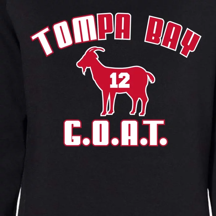 Tampa Bay Florida Football G.O.A.T. Goat Football Womens California Wash Sweatshirt