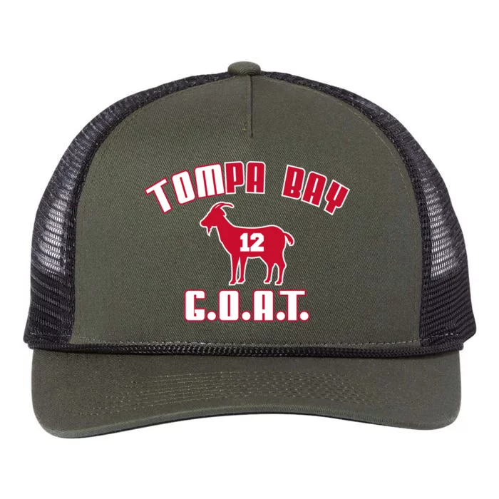 Tampa Bay Florida Football G.O.A.T. Goat Football Retro Rope Trucker Hat Cap