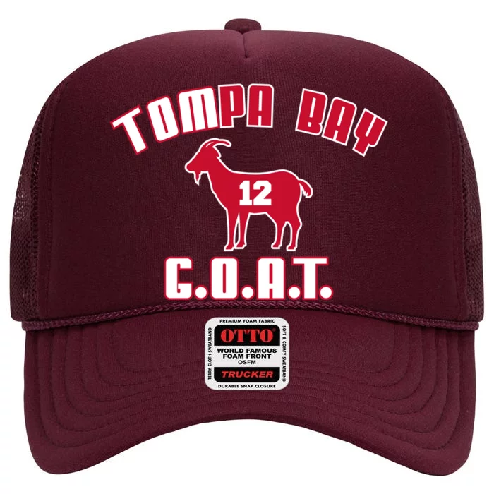 Tampa Bay Florida Football G.O.A.T. Goat Football High Crown Mesh Trucker Hat