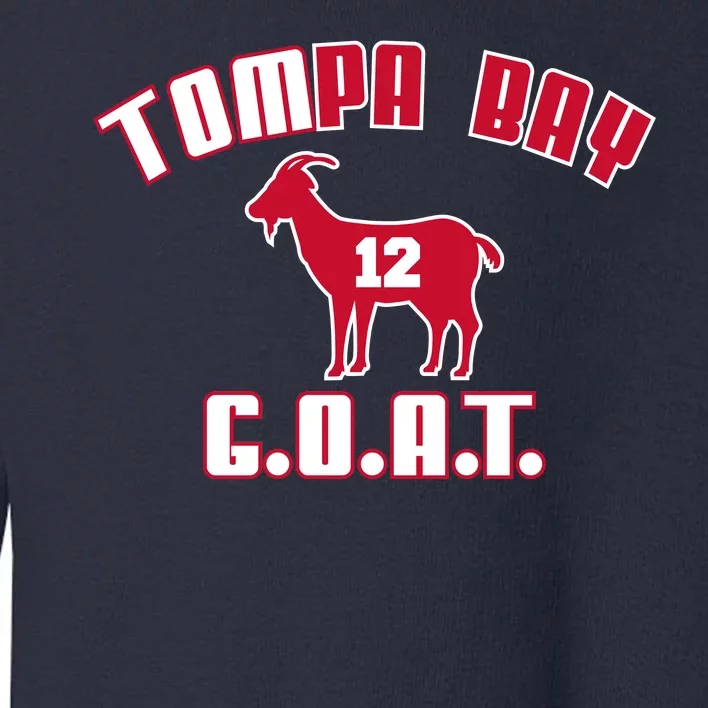 Tampa Bay Florida Football G.O.A.T. Goat Football Toddler Sweatshirt