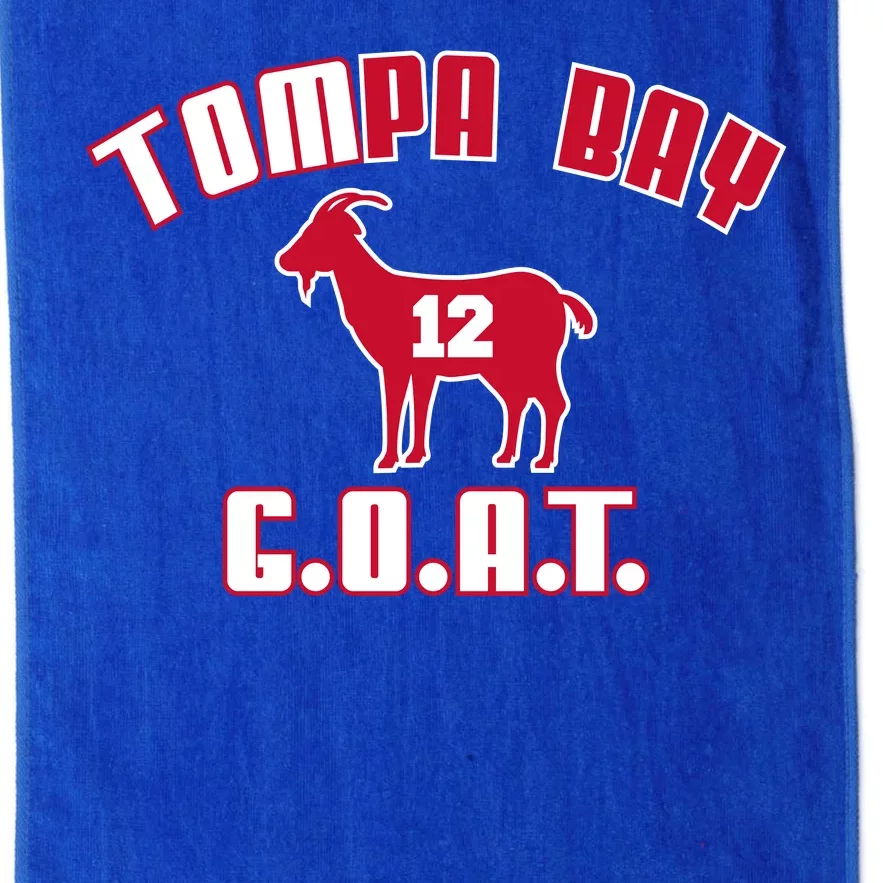 Tampa Bay Florida Football G.O.A.T. Goat Football Platinum Collection Golf Towel