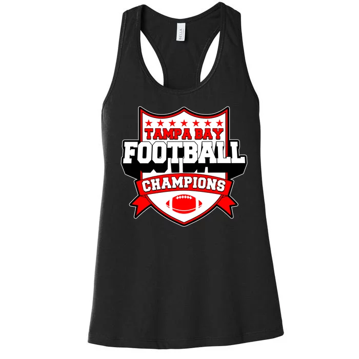 Tampa Bay Football Champions Sports Fan Women's Racerback Tank