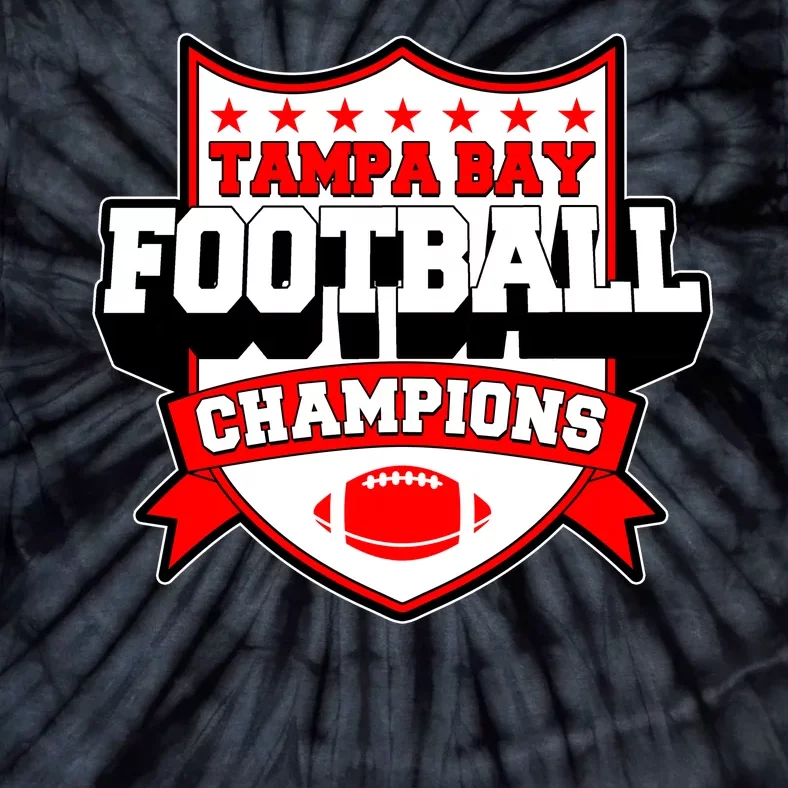 Tampa Bay Football Champions Sports Fan Tie-Dye T-Shirt