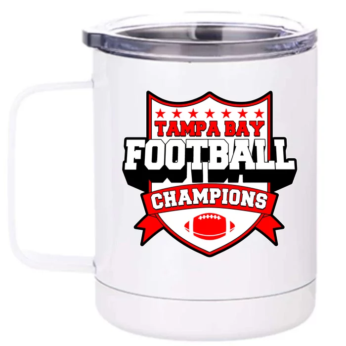 Tampa Bay Football Champions Sports Fan Front & Back 12oz Stainless Steel Tumbler Cup