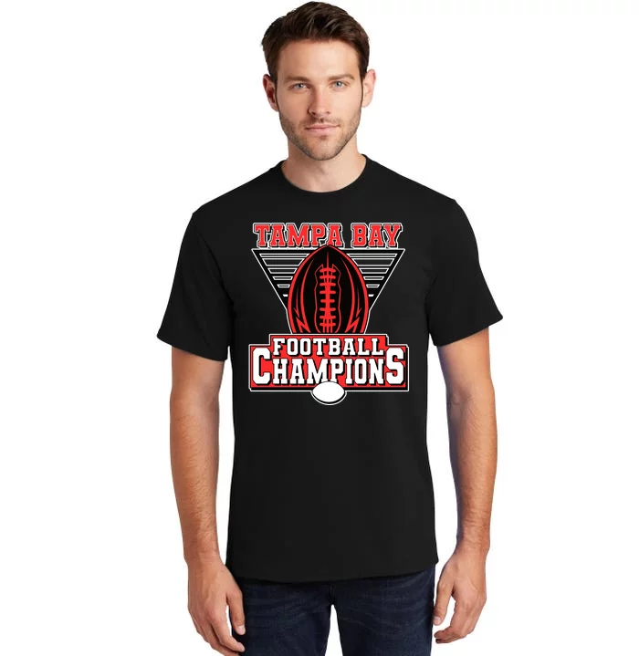 Tampa Bay Football Champions Sports Fans Tall T-Shirt