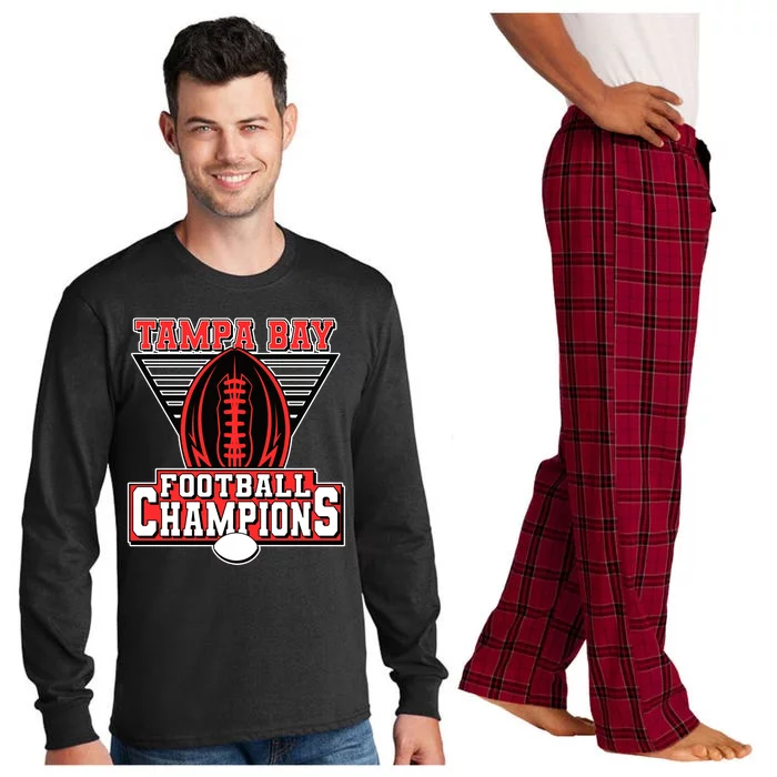 Tampa Bay Football Champions Sports Fans Long Sleeve Pajama Set