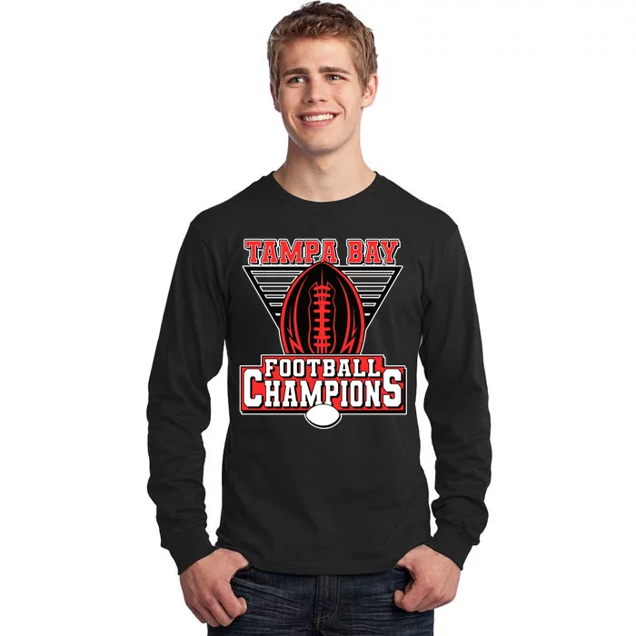 Tampa Bay Football Champions Sports Fans Tall Long Sleeve T-Shirt