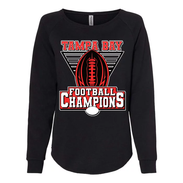 Tampa Bay Football Champions Sports Fans Womens California Wash Sweatshirt