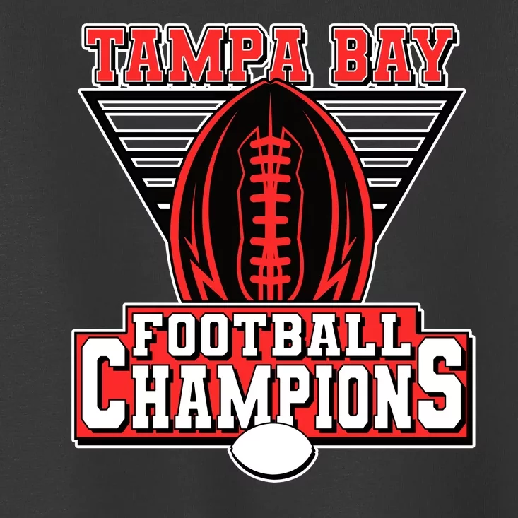 Tampa Bay Football Champions Sports Fans Toddler T-Shirt