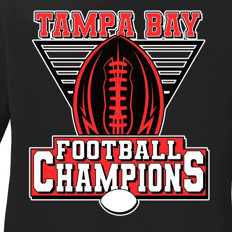 Tampa Bay Football Champions Sports Fans Ladies Long Sleeve Shirt