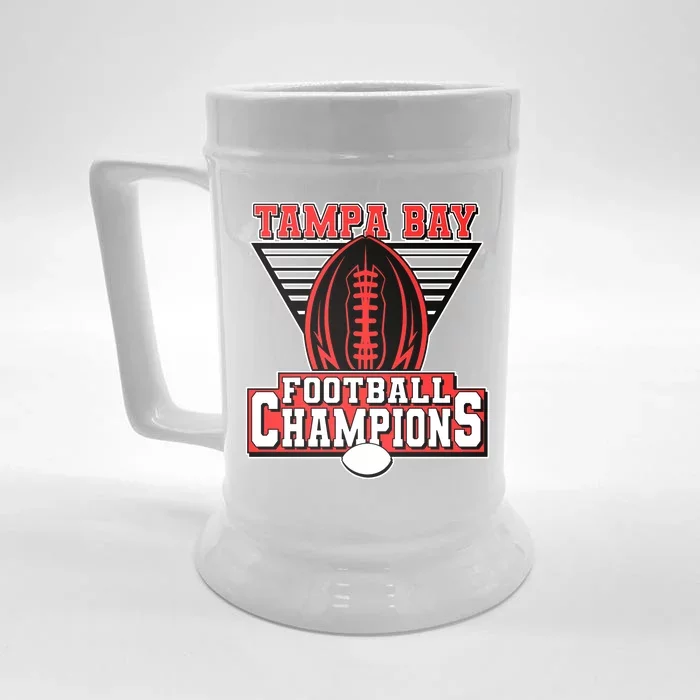 Tampa Bay Football Champions Sports Fans Front & Back Beer Stein