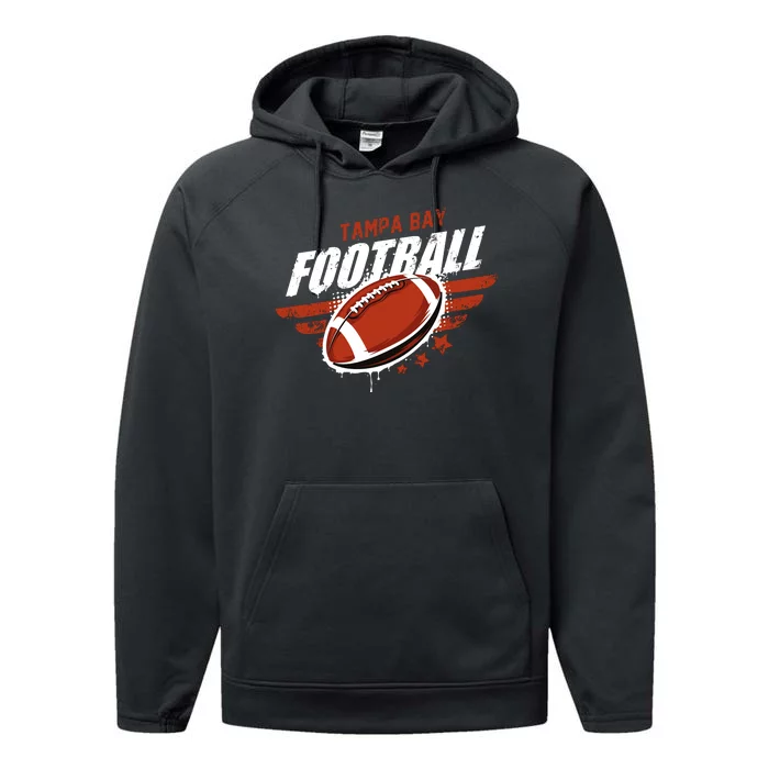 Tampa Bay Football Distress Performance Fleece Hoodie