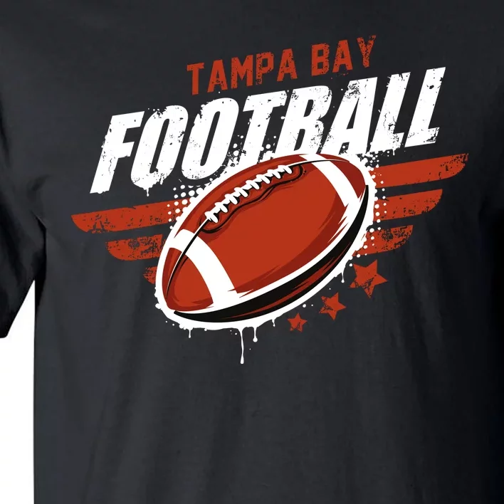 Tampa Bay Football Distress Tall T-Shirt