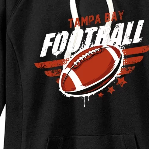 Tampa Bay Football Distress Women's Fleece Hoodie