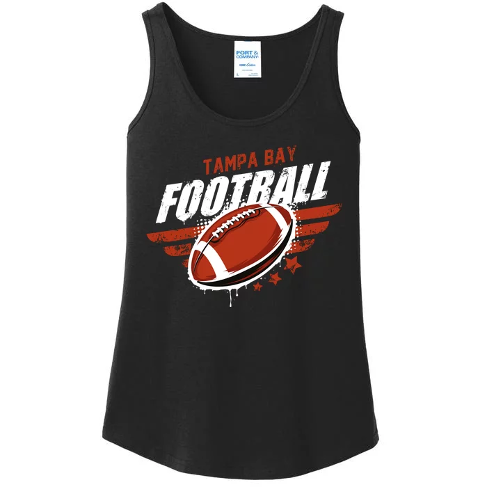 Tampa Bay Football Distress Ladies Essential Tank