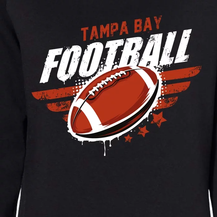 Tampa Bay Football Distress Womens California Wash Sweatshirt