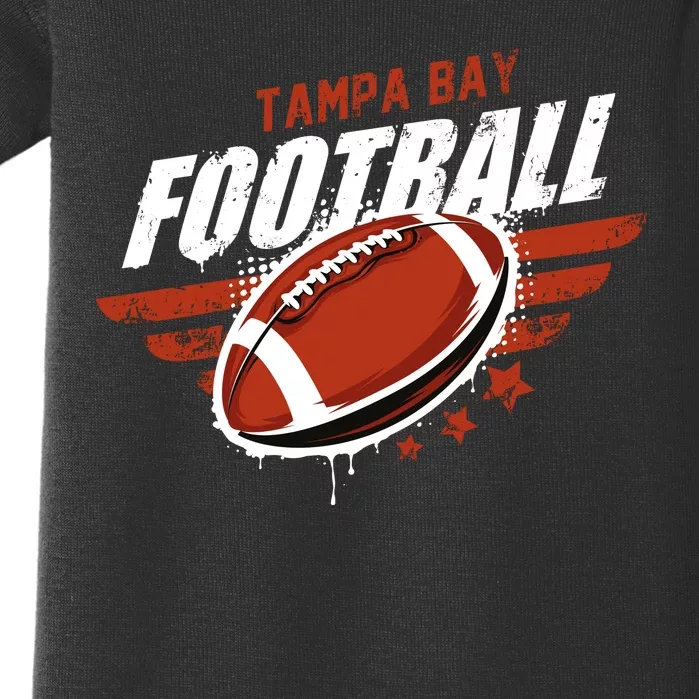 Tampa Bay Football Distress Baby Bodysuit