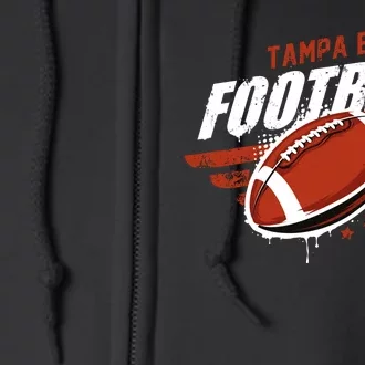 Tampa Bay Football Distress Full Zip Hoodie