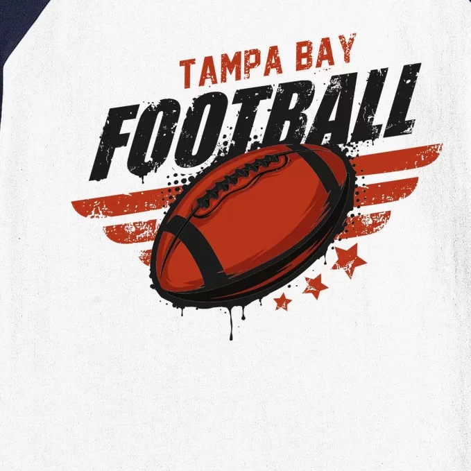 Tampa Bay Football Distress Baseball Sleeve Shirt