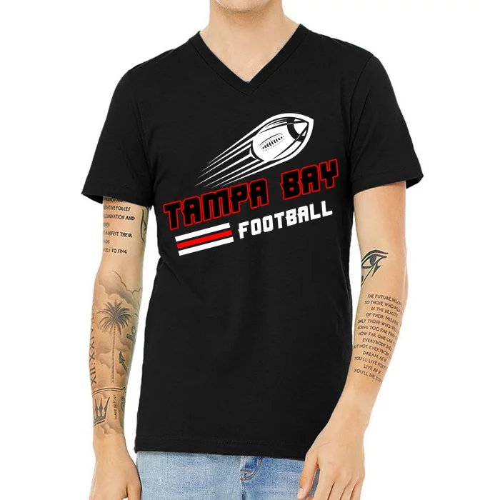 Tampa Bay Football Fan V-Neck T-Shirt