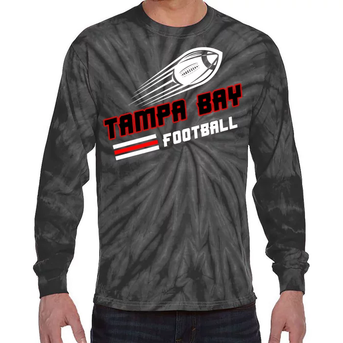 Tampa Bay Football Fan Tie-Dye Long Sleeve Shirt