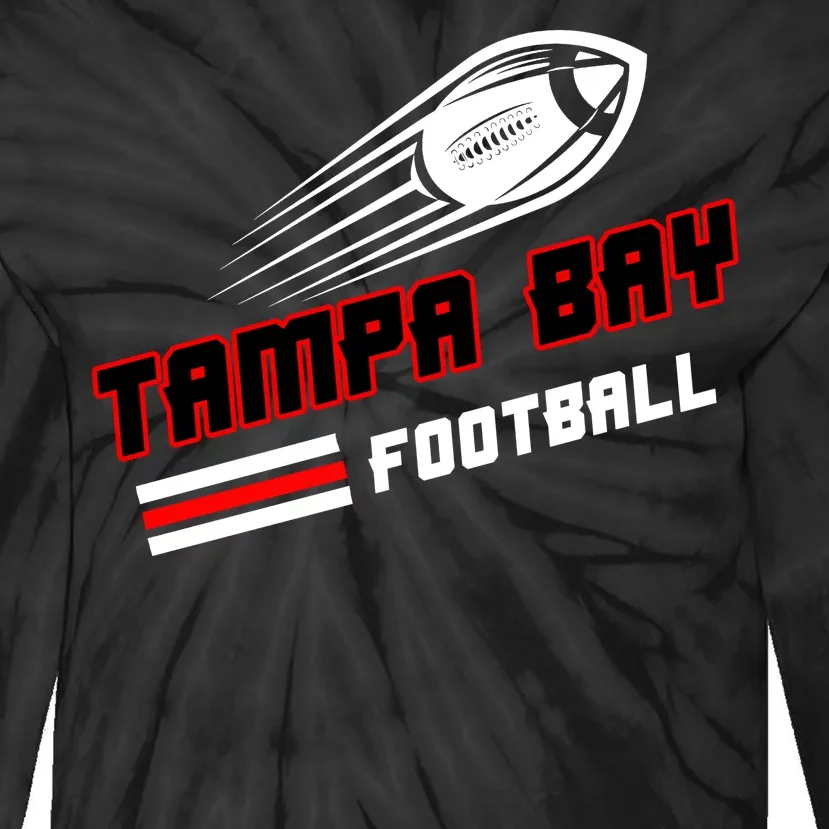 Tampa Bay Football Fan Tie-Dye Long Sleeve Shirt