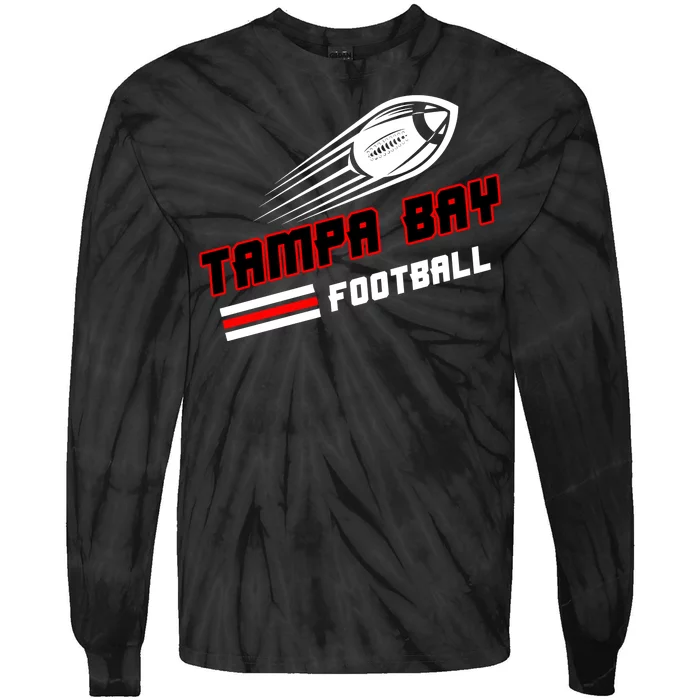 Tampa Bay Football Fan Tie-Dye Long Sleeve Shirt