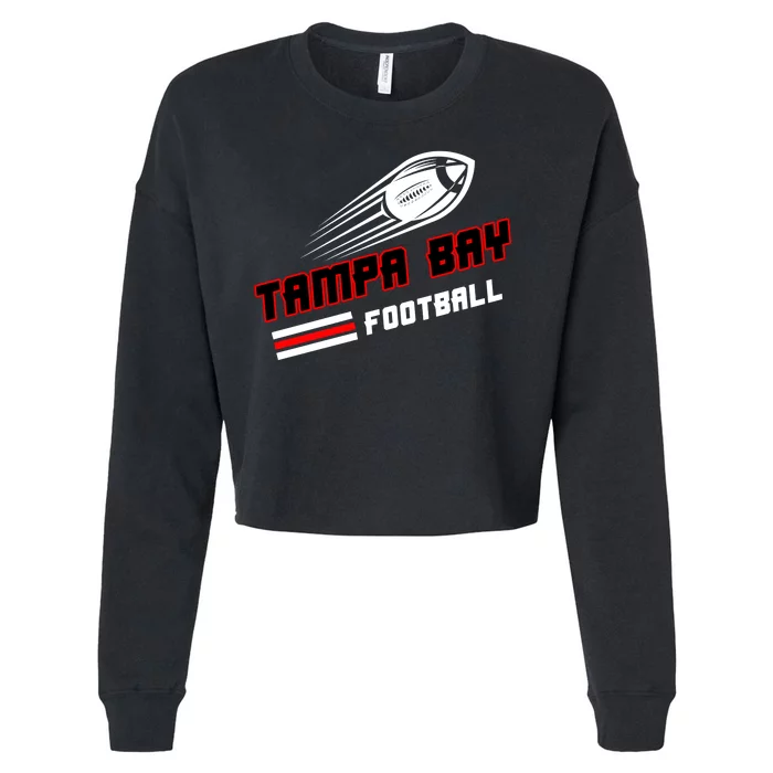 Tampa Bay Football Fan Cropped Pullover Crew