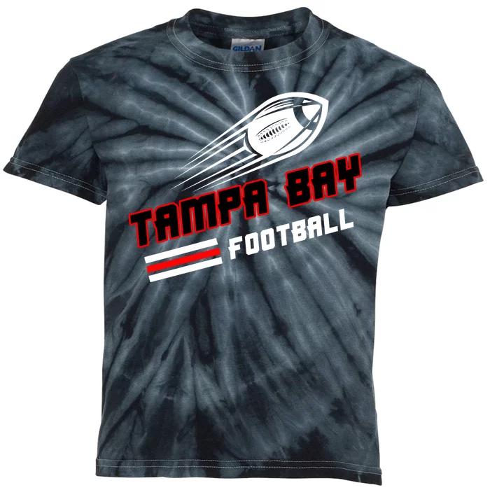 Tampa Bay Football Fan Kids Tie-Dye T-Shirt