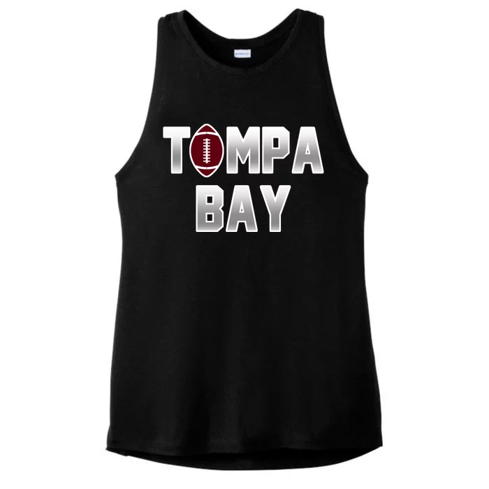 Tampa Bay Football For The Win Ladies Tri-Blend Wicking Tank