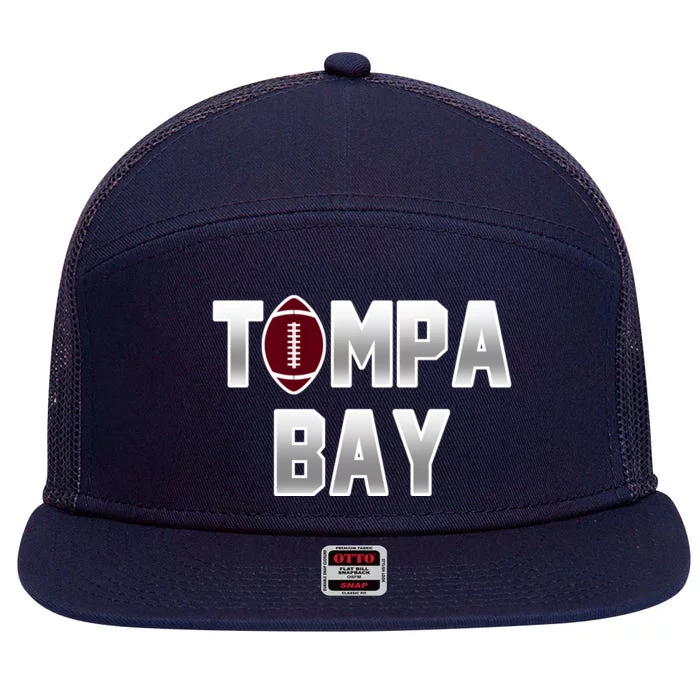 Tampa Bay Football For The Win 7 Panel Mesh Trucker Snapback Hat